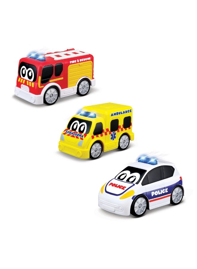 Bburago Junior Emergency Forces Toy Car Set (Set of 3) - Image 2