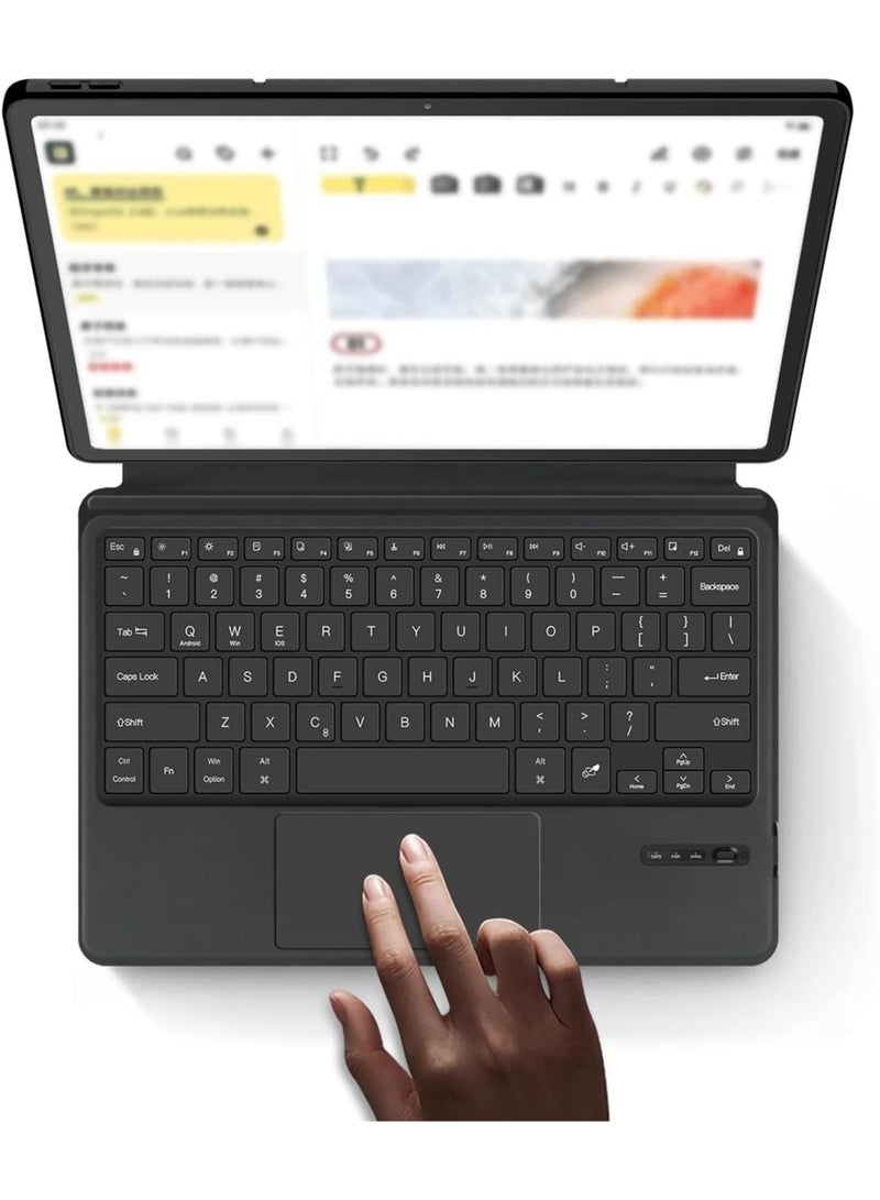 general Case for Lenovo Idea Tab Pro 12.7 inch 2025 TB373FU TB375FC Wireless Bluetooth Smart Touchpad Trackpad Keyboard Integrated Leather Stand Cover - Image 2