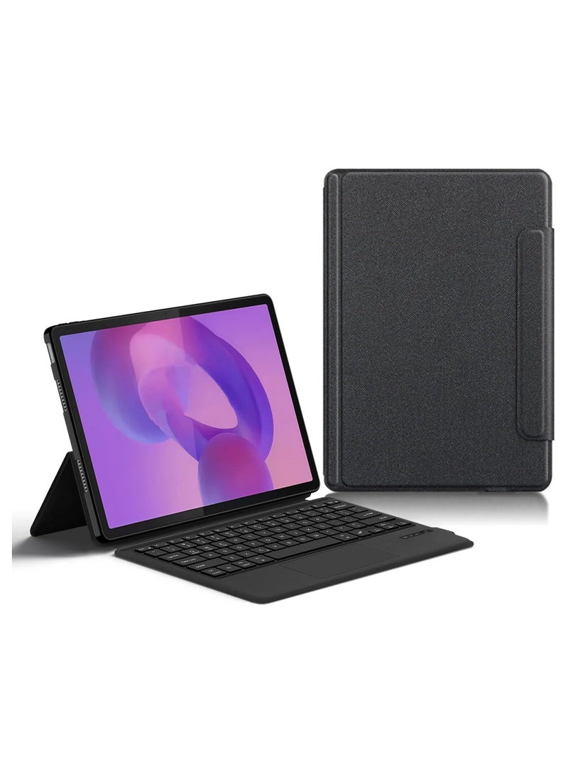 general Case for Lenovo Idea Tab Pro 12.7 inch 2025 TB373FU TB375FC Wireless Bluetooth Smart Touchpad Trackpad Keyboard Integrated Leather Stand Cover - Image 1