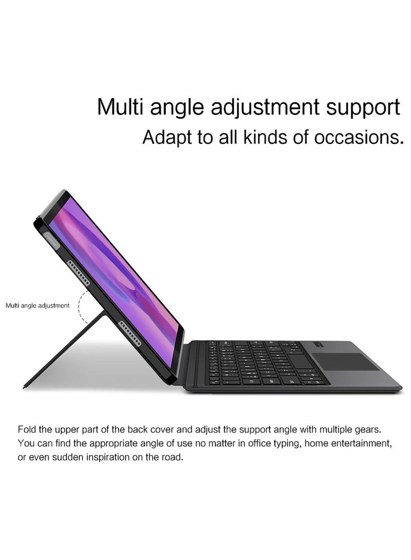 general Case for Lenovo Idea Tab Pro 12.7 inch 2025 TB373FU TB375FC Wireless Bluetooth Smart Touchpad Trackpad Keyboard Integrated Leather Stand Cover - Image 3