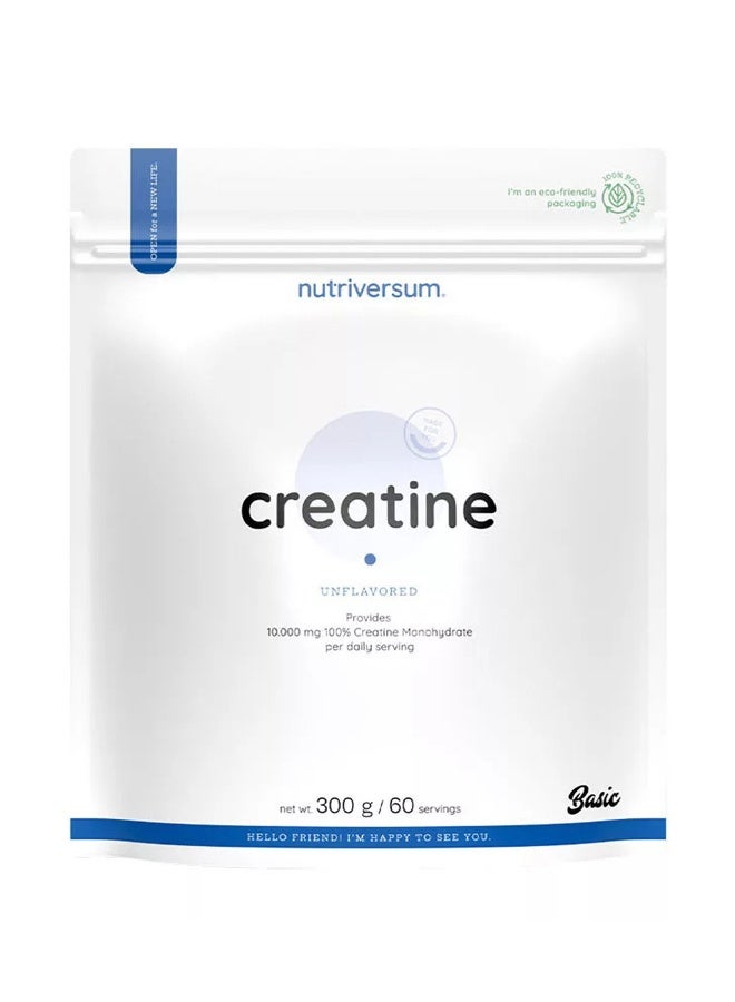 Nutriversum Creatine Monohydrate Basic 300g, Unflavoured - Image 1