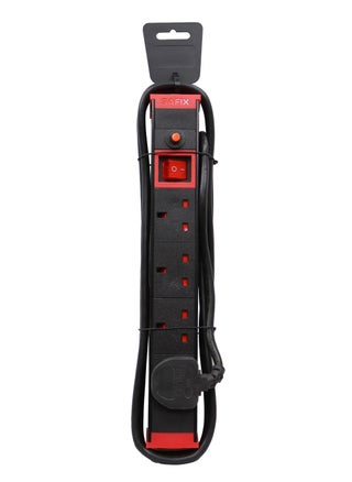 3 Yard Power Extension Cord, Multi plug with 4 Way power Strip and On Off Switch, Black Red, Saudi Made - pzsku/ZE48004F53BFBEF6E1C60Z/45/_/1676115919/c33c7a69-a427-4486-92d6-2a4ce4b32398