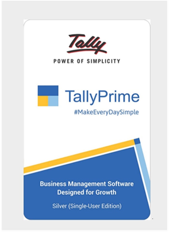 Tally - TALLY PRIME ERP SILVER EDITION - SINGLE USER - Image 1