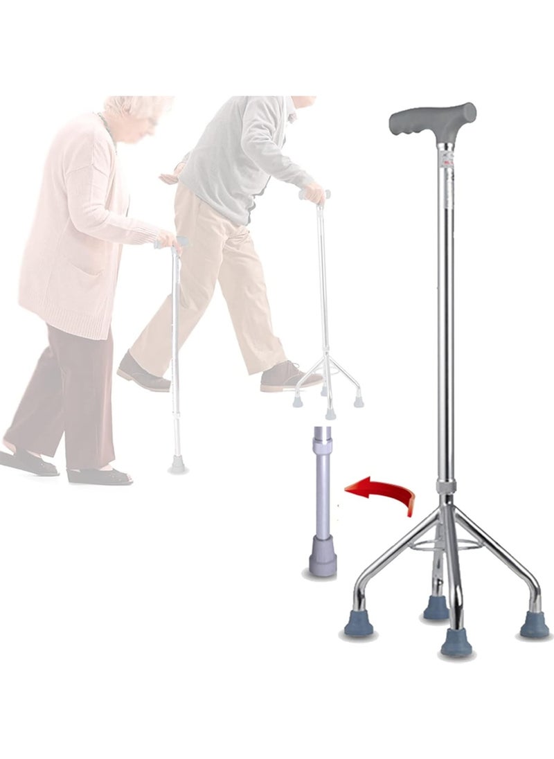 Generic - A four-legged crutch with a circular base 932 for the elderly, durable and of high quality - Image 1
