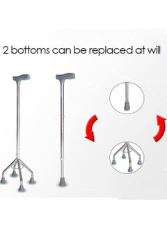 Generic A four-legged crutch with a circular base 932 for the elderly, durable and of high quality  - Image 4