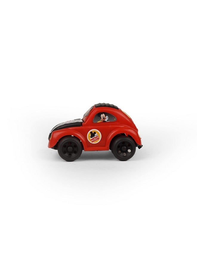 Toy Zone Toyzone Mickey Mouse Pull String Car-70993 | Pull & Go Car | Tring Tring Sound | Pull String Toy | Infant/Pre-School Toy  - Image 2