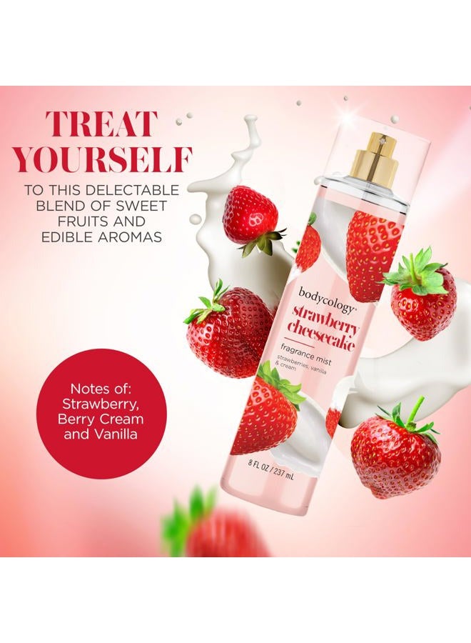 Bodycology Long-Lasting Fragrance Body Mist, Strawberry Cheesecake, 8 fl oz - Image 2