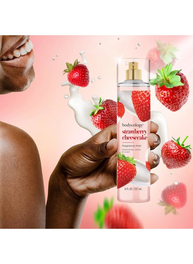 Bodycology Long-Lasting Fragrance Body Mist, Strawberry Cheesecake, 8 fl oz - Image 4