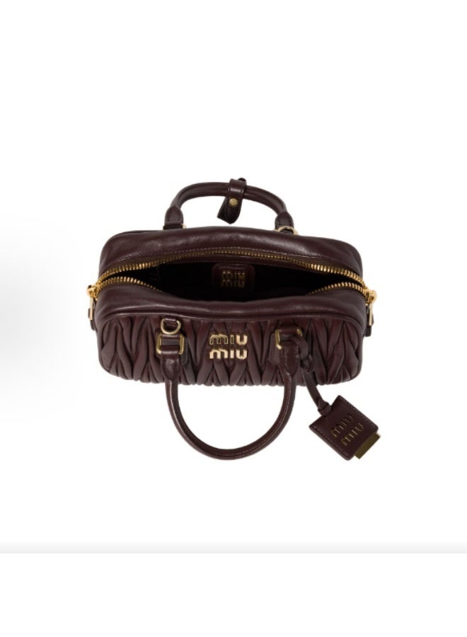 Miu Miu Small Arcadie Top Handle Bag in Matelassé Nappa Leather Crossbody Shoulder - Image 4