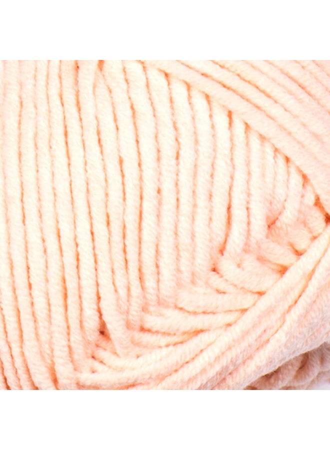 YarnArt Jeans Plus Yarn, Cotton-Acrylic Blend, Color 73 Light Peach, 100g (160m) - Image 2