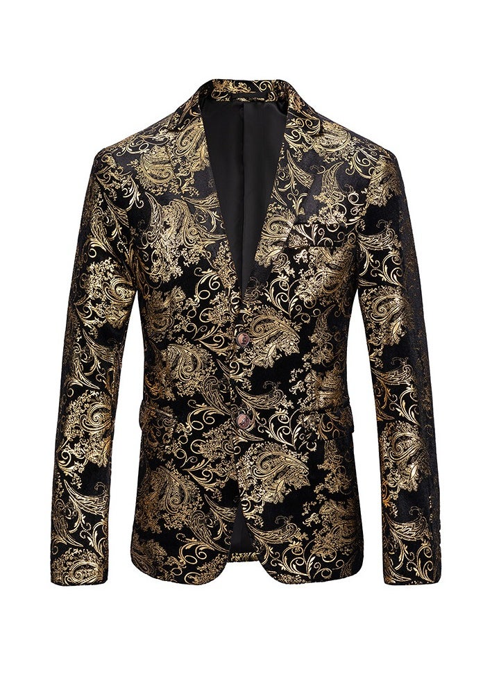 Shougu British Style Hot Stamping Men's Suit Jacket  - Image 1