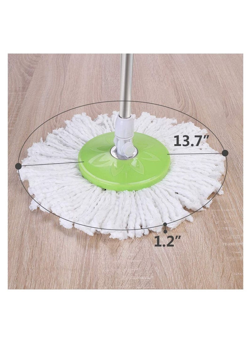 360 Spin Mop Cleaning Kit نظام تنظيف الأرضيات مع رأسين ممسحة من الألياف الدقيقة - Image 4