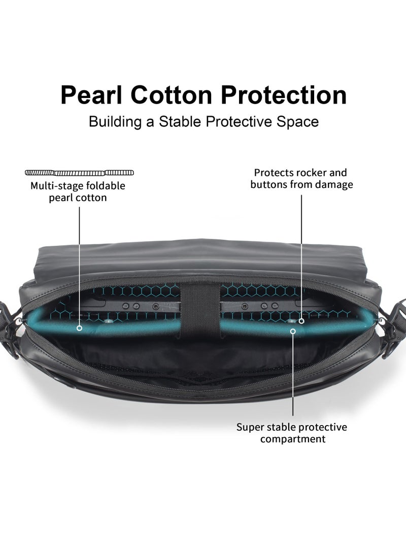 Carrying Case for PlayStation Portal/ROG Ally/Steam Deck/OLED/Lenovo Legion Go/Switch, Protective Portable Waterproof Travel Bag with Multi-Pockets for PS Portal Remote Player - Image 5