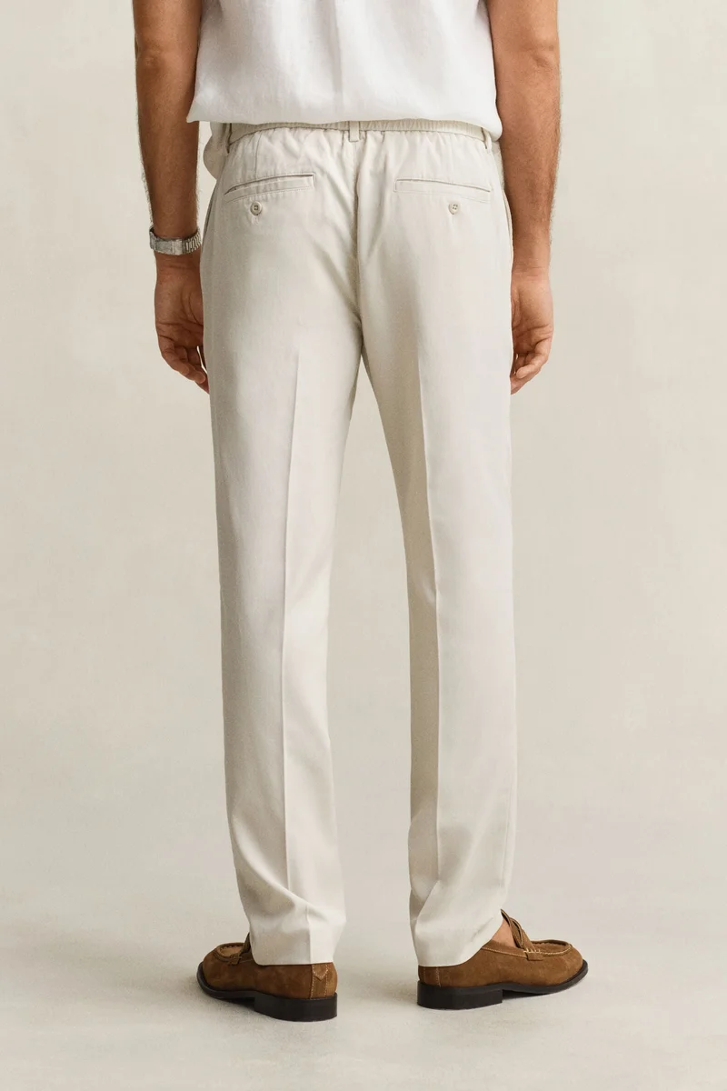 GANT  Slim Smart Cotton Lyocell Pants for Men | Best Price UAE