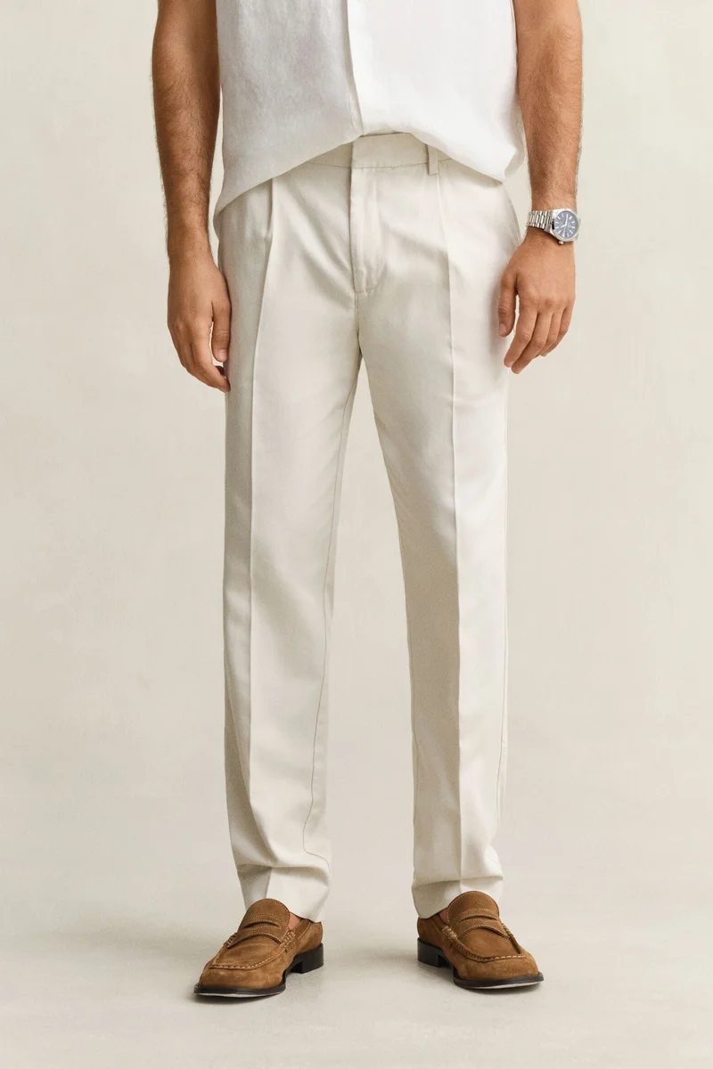 GANT  Slim Smart Cotton Lyocell Pants for Men | Best Price UAE