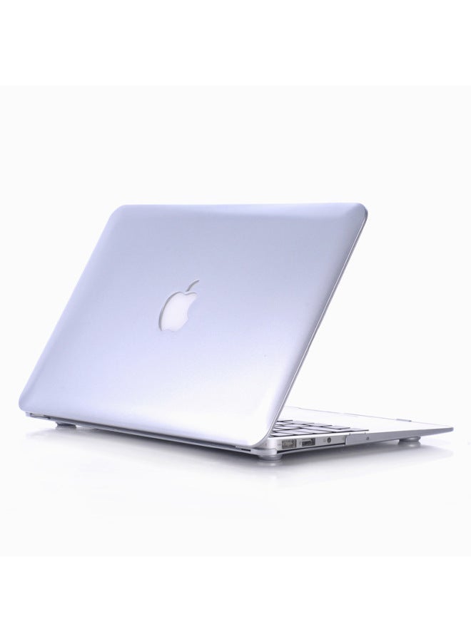 For Apple Notebook Case Macbook Case13.3 Inch Pro15air12 Gold Frosted Protective Case-Color:Metal-Silver-Applicable Model:Hollow 2020 Air13(A1932/A2179/A2337)