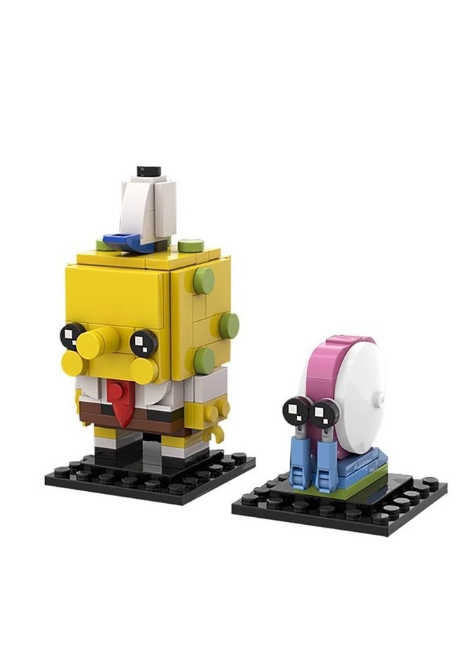 عام مكعبات سبونج بوب التعليمية - تطوير تركيز الأطفال والمهارات الحركية: تصميم ديكور أنيق للمكتب يدمج التعلم بالمرح عبر تجربة بناء تفاعلية - Image 1