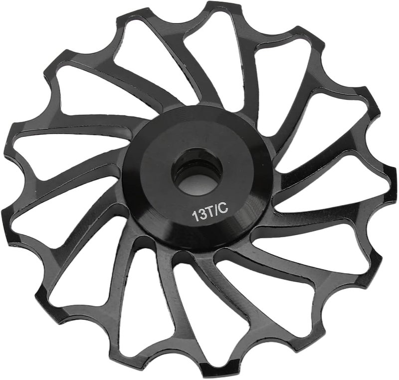 cheekyglo Bicycle Rear Derailleur,Derailleurs, Jockey Wheel Bike Guide Roller Pulley, Ceramic Bearings,Derailleur Pulley Aluminum Jockey Wheel Rea for 7/8/9/10 Speed black - Image 1