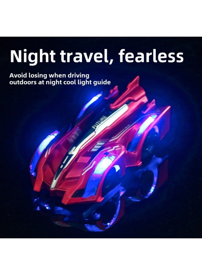 Loquat Explosions 1908 Stunt Car Remote Control Light Climbing Car And Children's Remote Control Car Toy Racing Car-Color:1908 Blue Wall Climbing Car (chinese Packaging) - Image 3