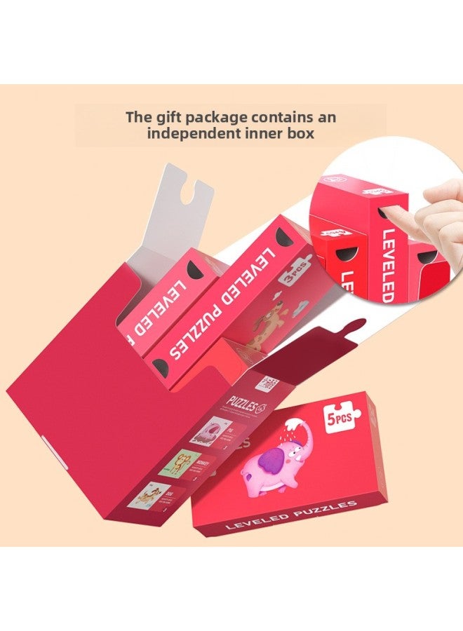 Children's Puzzle Girl Boy 1 Advanced 3 To 6 Years Old 2 Flat Figure 4 Dinosaur 5 Early Childhood Education Baby Toy-Color:【6th Order】 Ancient Times (Suggested 5-6.5 Years Old | Including 3 Boxes * Concatenation) - Image 4