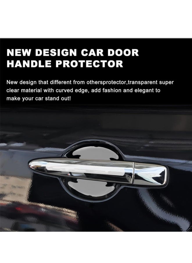 FASHION MANIA 8Pcs Waterproof Car Door Handle Scratch Protector, Transparent Waterproof Anti-Scratch Paint Invisible Protection Film for Car Door Handle - Image 2