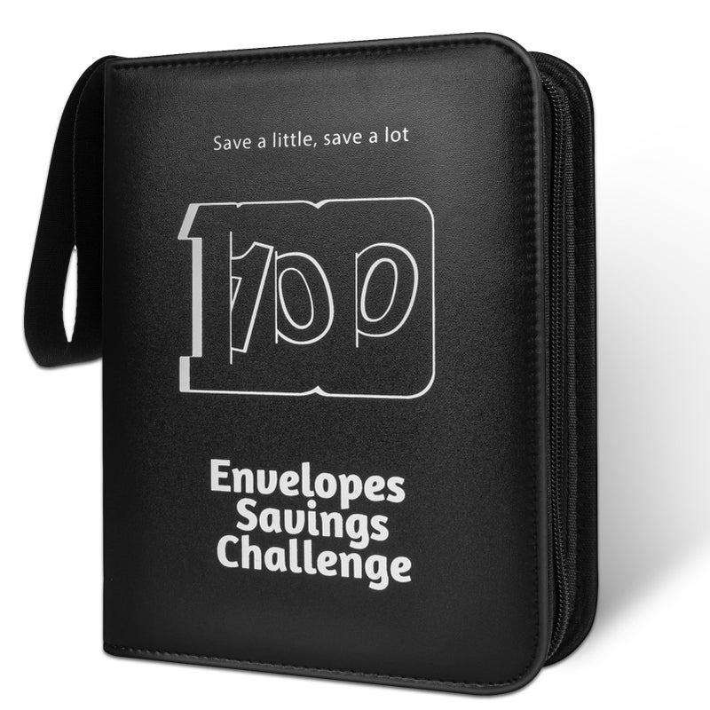 RONMONG 100 Envelope Challenge Binder, 2026 Upgrade 100 Envelopes Money Saving Challenge, Savings Challenges Book with Challenge Tracker to Save $5,050 - Image 1