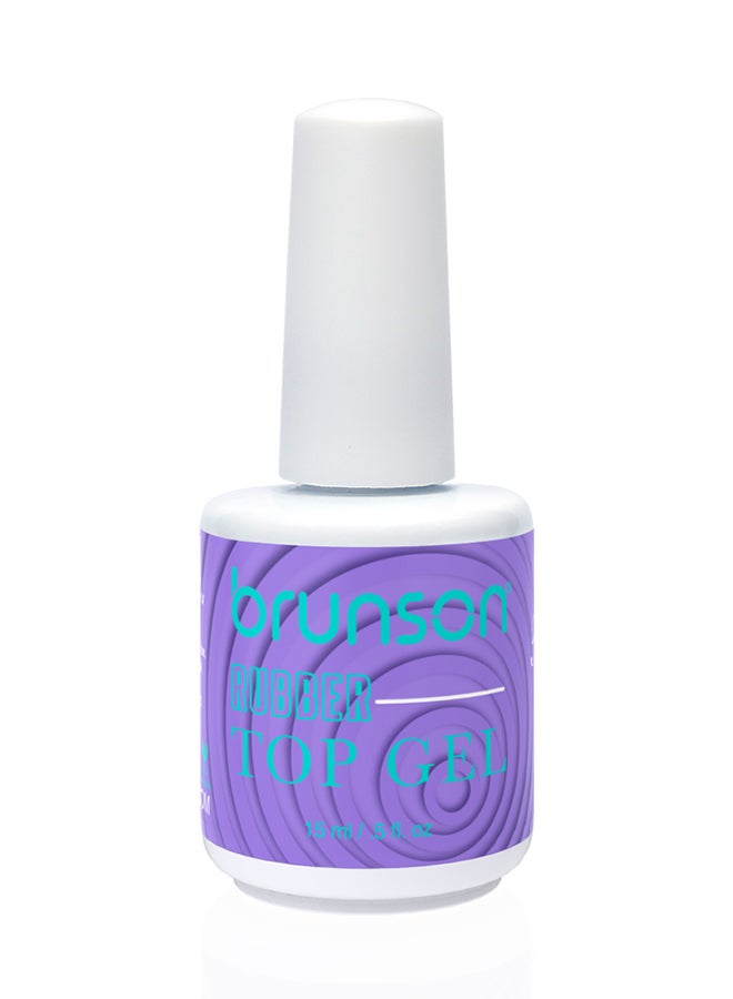 brunson Rubber Top Gel For Acrylic Powder Nail Art 15ml BSRTG