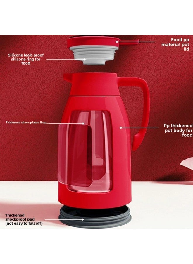 Wedding Special Thermos Bottle Gift Suit Wedding Thermos Bottle For New Couple Household Hot Water Bottle Gift Thermos-Colour:Chinese Red 1l Digital Display Thermos Kettle + Color Box + Handbag + Happy Word-Capacity:2L-1L - Image 5