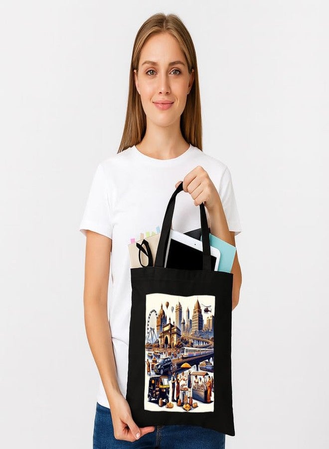 PrintingZone Printed Tote Bag For Women| Trendy Art Printed Canvas Tote Bag for Women - Image 4