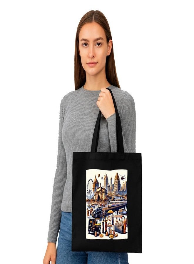 PrintingZone Printed Tote Bag For Women| Trendy Art Printed Canvas Tote Bag for Women - Image 2