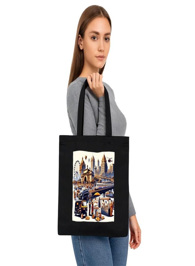 PrintingZone Printed Tote Bag For Women| Trendy Art Printed Canvas Tote Bag for Women - Image 3