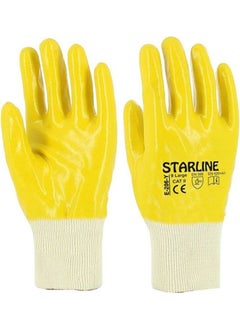 Starline E-206-Y Protective Nitrile Glove No:9 