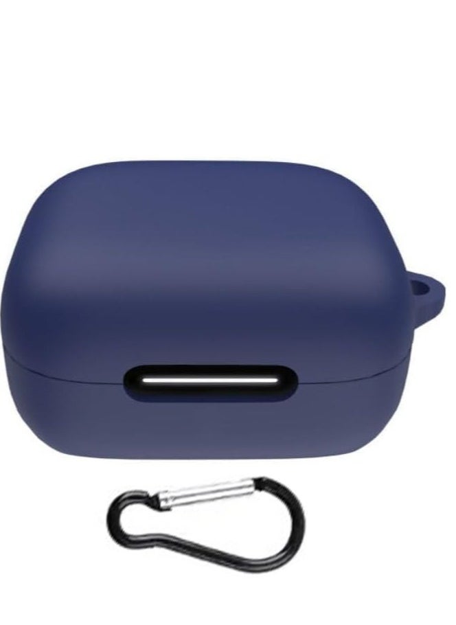 ماركة غير محددة جراب سيليكون متوافق مع Anker Soundcore R50i NC/P30i NC، جراب ناعم ورفيع صديق للبشرة، غطاء حماية مقاوم للصدمات مع حلقة تثبيت - أسود  - Image 4