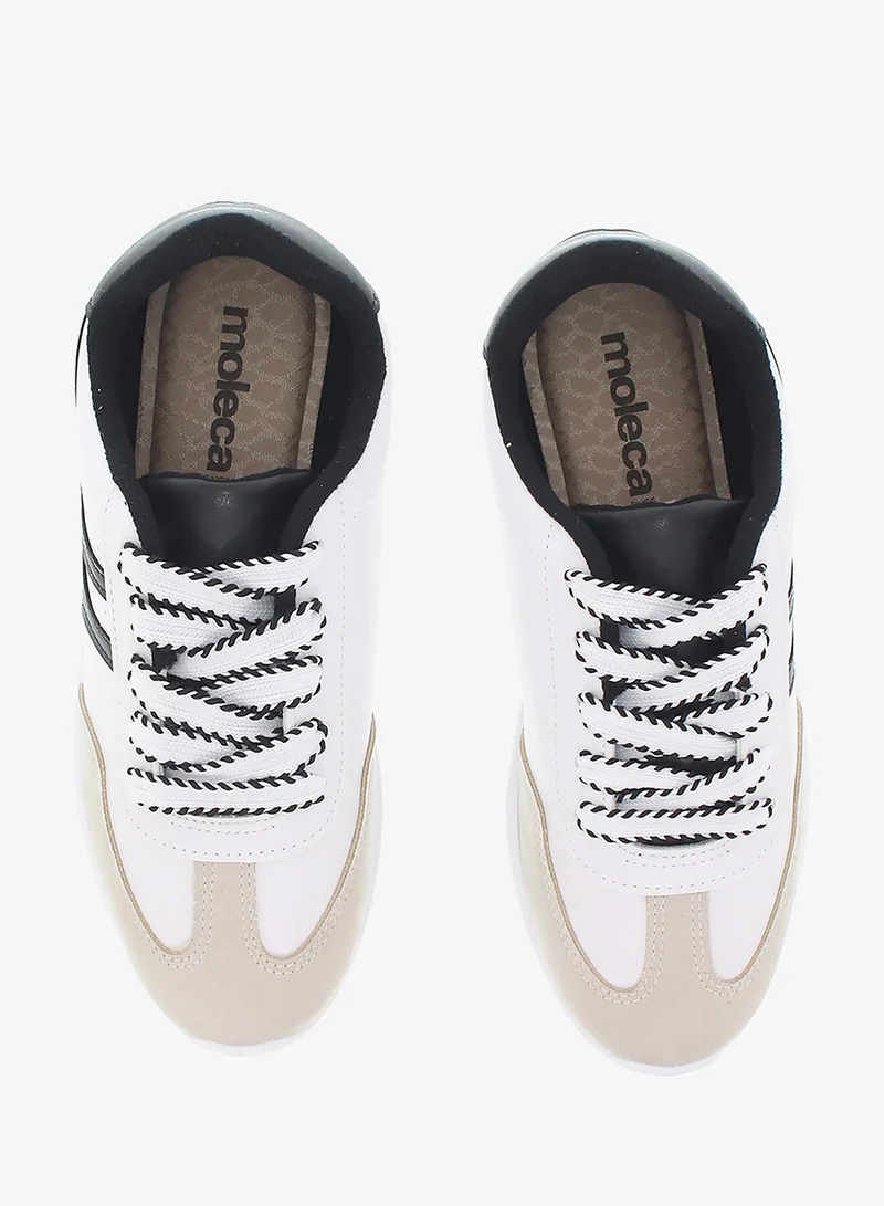 Moleca White Moleca Women’s Sneakers – Lightweight Casual Footwear with Comfortable Cushioning for Women | Best Price UAE