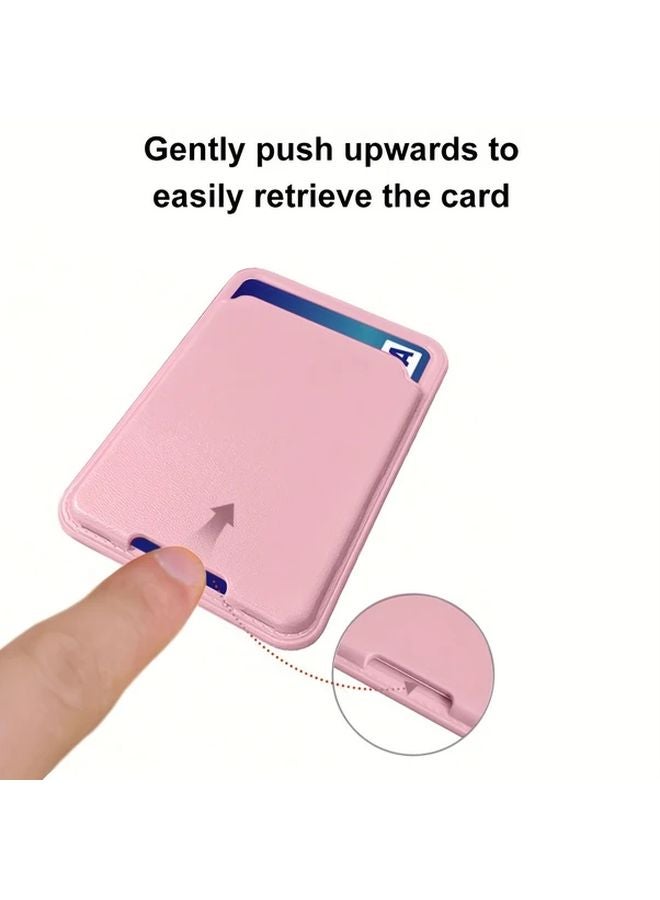 Red Adhesive Card Holder For iPhone Back Storage And Stand 1pc - Image 5