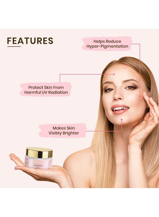 Vasu كريم تفتيح البشرة R&G Skin Brightening Face Cream بعامل حماية من الشمس SPF15 يساعد على تقليل البقع الداكنة الناتجة عن فرط التصبغ والحماية من الأشعة فوق البنفسجية الضارة للحصول على بشرة أكثر إشراقًا وشبابًا بشكل واضح 50 مل - Image 5