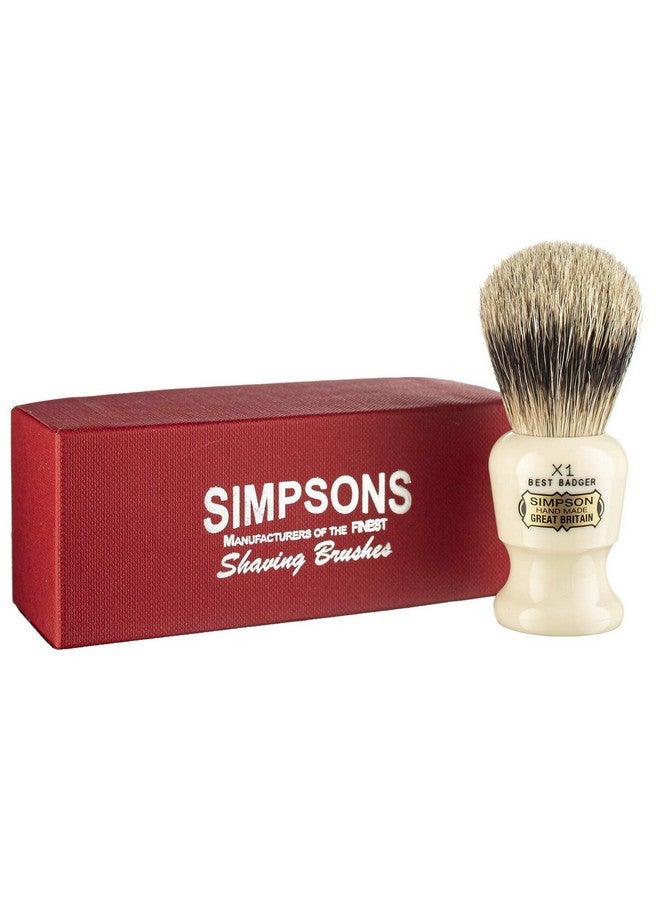 Simpson Shaving Brushes Rush- Simpson Shaving Brushes - Faux Ivory Handle (X1 Best) - Image 1