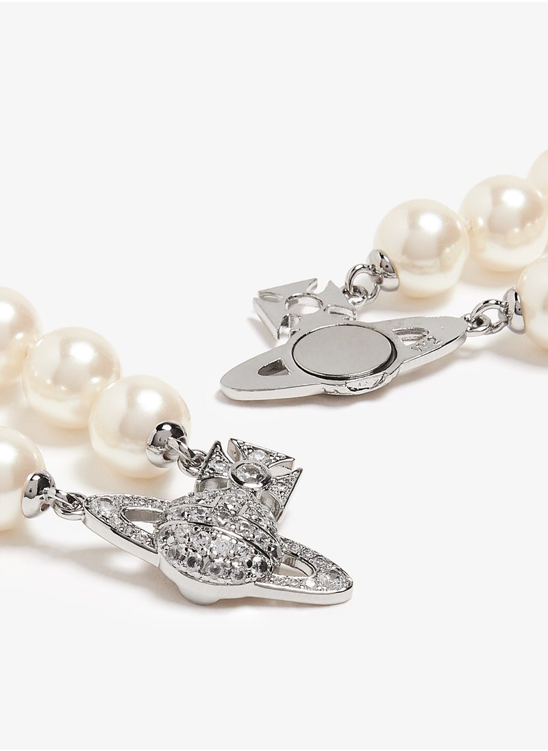 Vivienne Westwood Vivienne Westwood Double Pearl Saturn Necklace  - Image 3