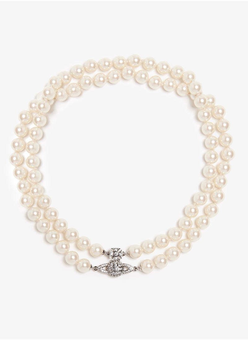 Vivienne Westwood Vivienne Westwood Double Pearl Saturn Necklace  - Image 1