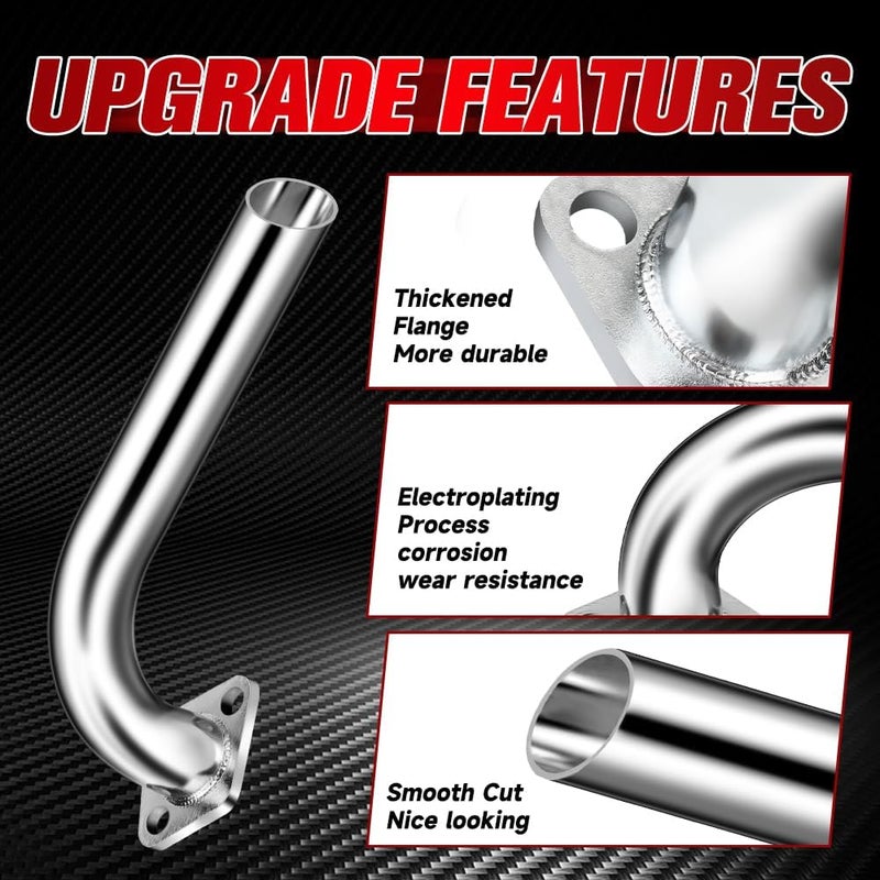 FVRITO Exhaust Pipe Header for Mini Bikes and Go Karts - Image 4