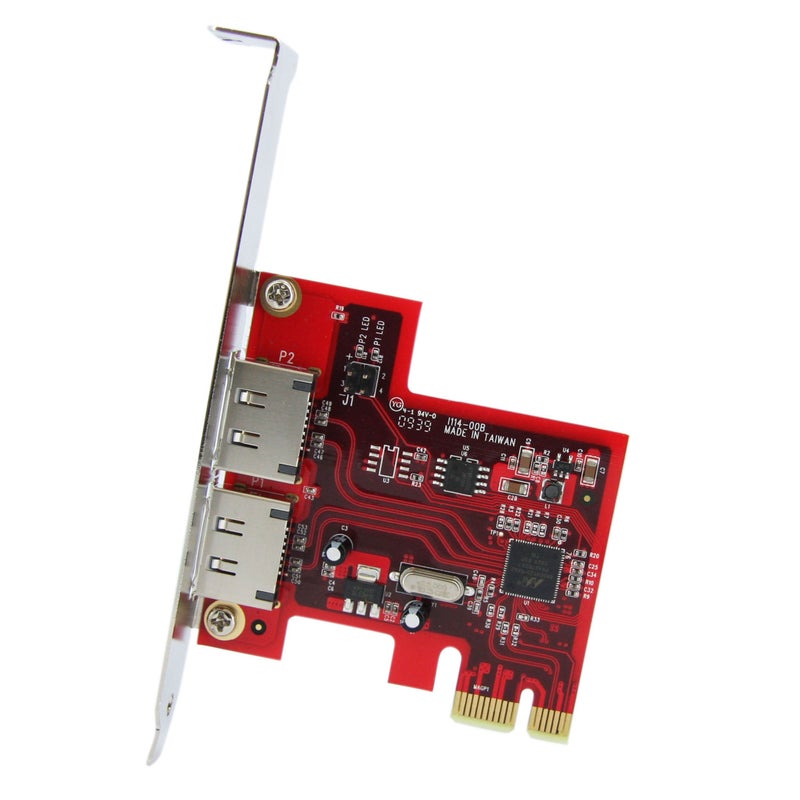Startech.com StarTech.com 2 Port SATA 6 Gbps PCI Express eSATA Controller Card - Storage Controller - 2 Channel - eSATA 6Gb/s - 6 Gbit/s - PCIe - PEXESAT32  - Image 2