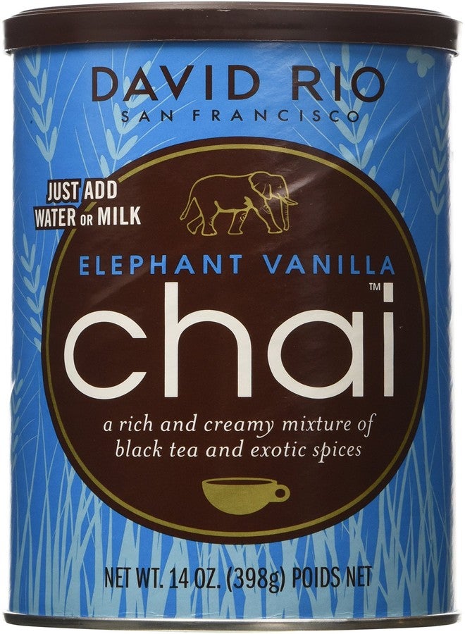 David Rio Elephant Vanilla Chai, 14oz. - 2 canisters - Image 2