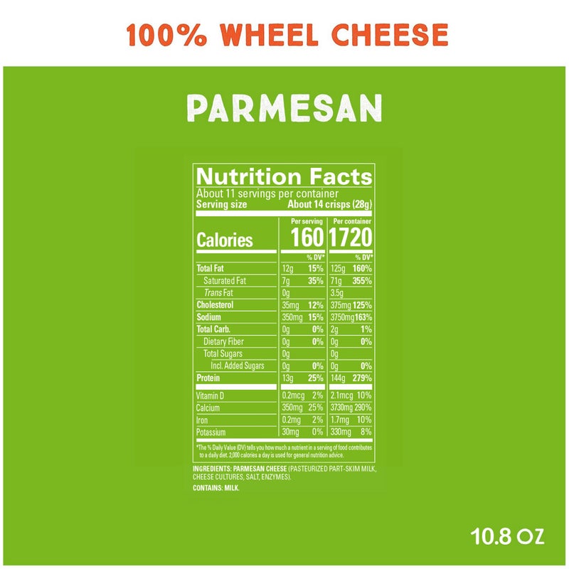 Whisps Cheese Crisps Parmesan Cheese | Protein Chips | Healthy Snacks | Protein Snacks, Gluten Free, High Protein, Low Carb Keto Food (10.8 Oz) - Image 3