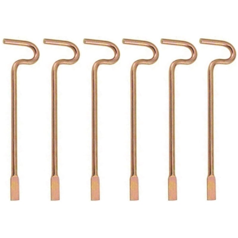Non Applicable Bedroom/Bathroom Door Steel Emergency Release Tool Compatible with Kwikset Interior Levers and Knobs (6), Gold Color - Image 1
