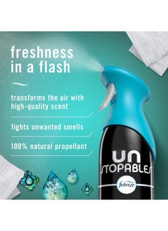 febreze Air Mist Air Freshener Spray, Odor-Fighting Room Spray, Air Fresheners for Home and Bathroom and Kitchen, Aerosol Can, Unstopables Fresh Scent, 8.8oz, 3 Count  - Image 2