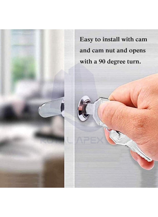 Royal Apex Royal Apex 2Pcs Cabinet Security Locks - Mail Box Twist Knob Lock With Keys  - Image 3