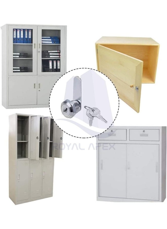 Royal Apex 2Pcs Cabinet Security Locks - Mail Box Twist Knob Lock With Keys