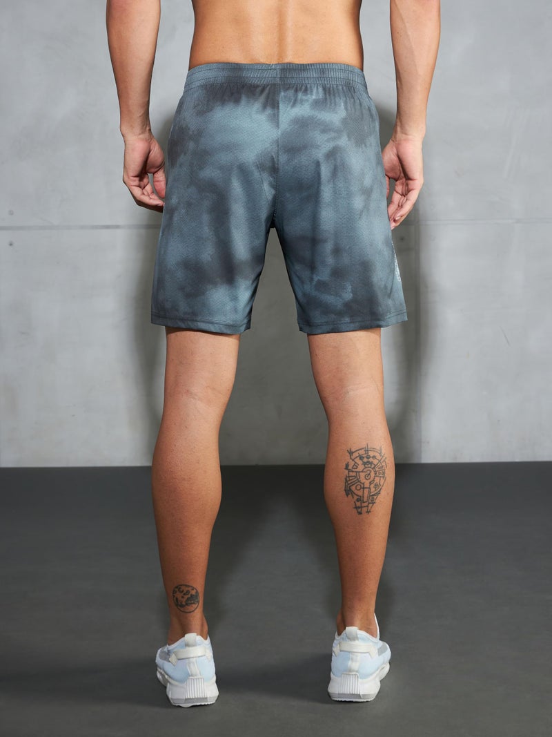 TECHNOSPORT Men's Polyester Slim Fit Shorts for Running, Sports & Gym Workout - (MSP829GSE_Green Smoke_M) - Image 2