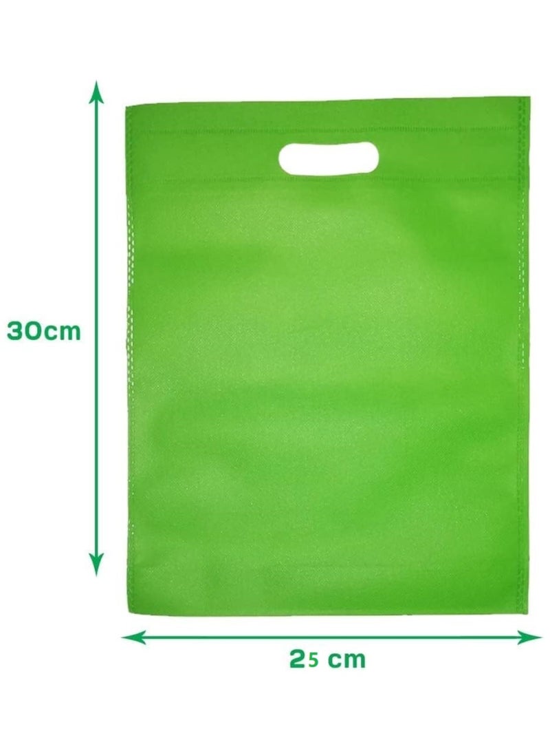 Canvas Gift Bag 25 pcs  green 30 x 25 cm - Image 2