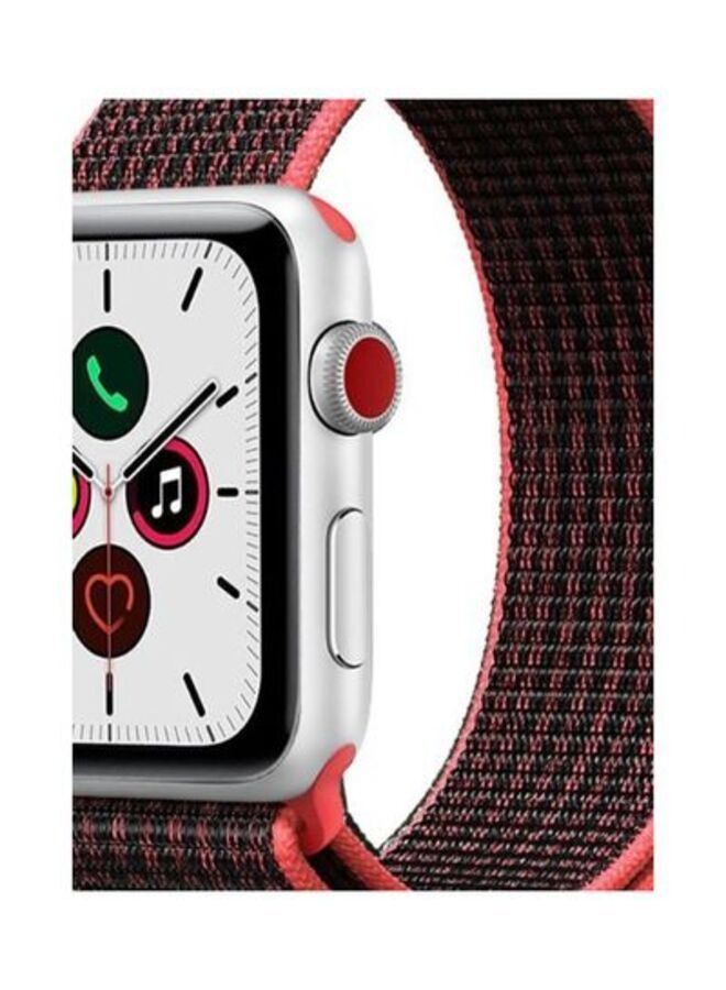 ACLIX Replacement Strap Watchband For Apple Watch Series 7 45mm / 6 / SE / 5 / 4 44mm / 3 / 2 / 1 42mm Black/Red - Image 2